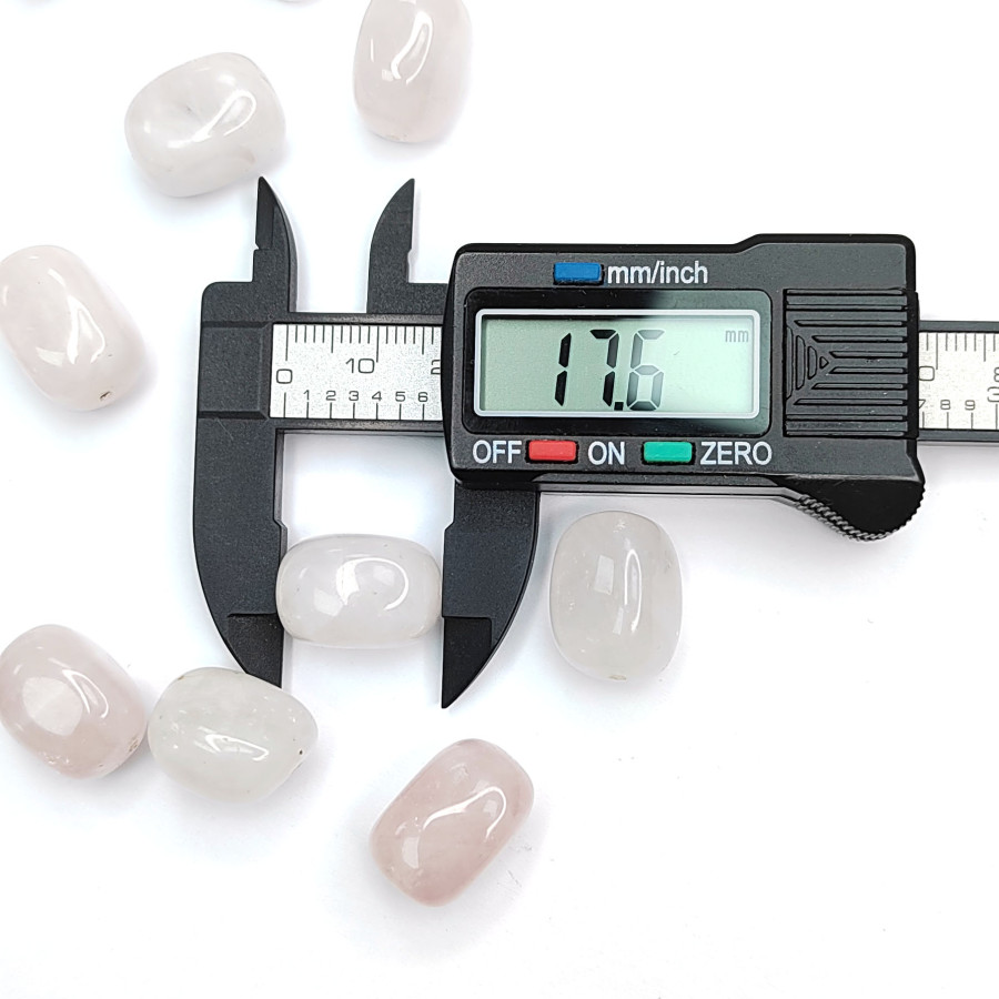 Розовый кварц натуральный, бусины 17х12 мм