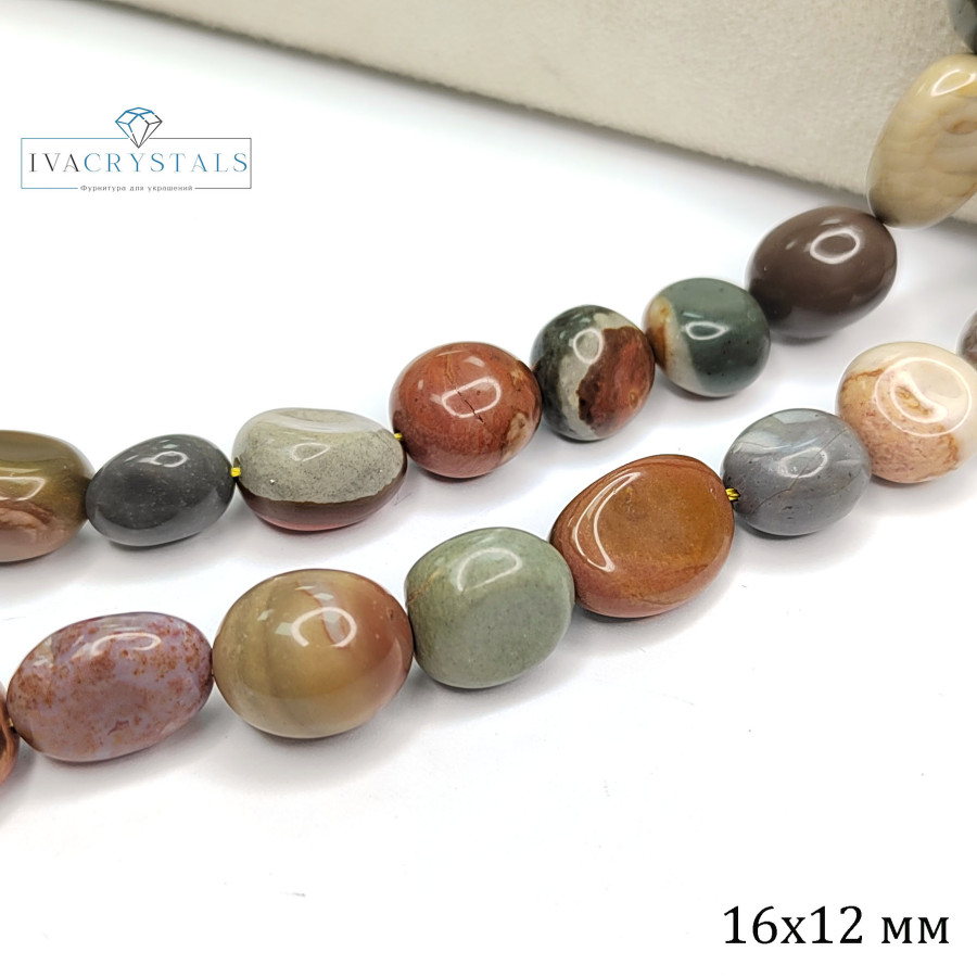 Яшма американская 16х12 мм, натуральный камень
