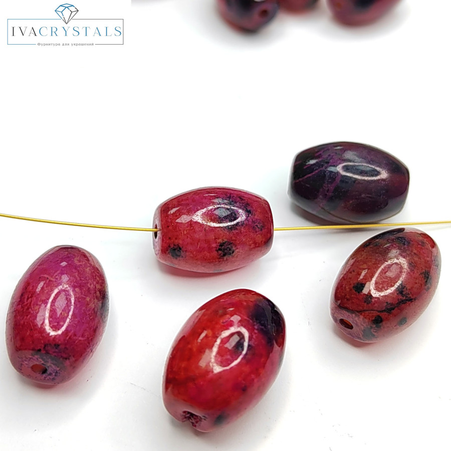 Агат натуральный 17х13 мм Штука (бусина)