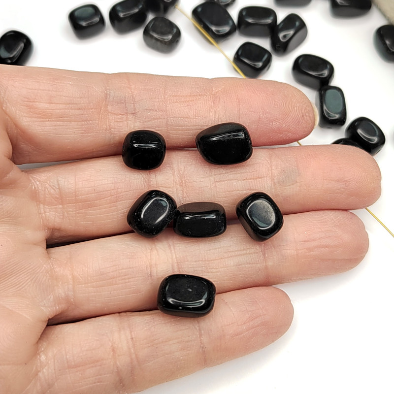 Чёрный обсидиан 11х8 мм