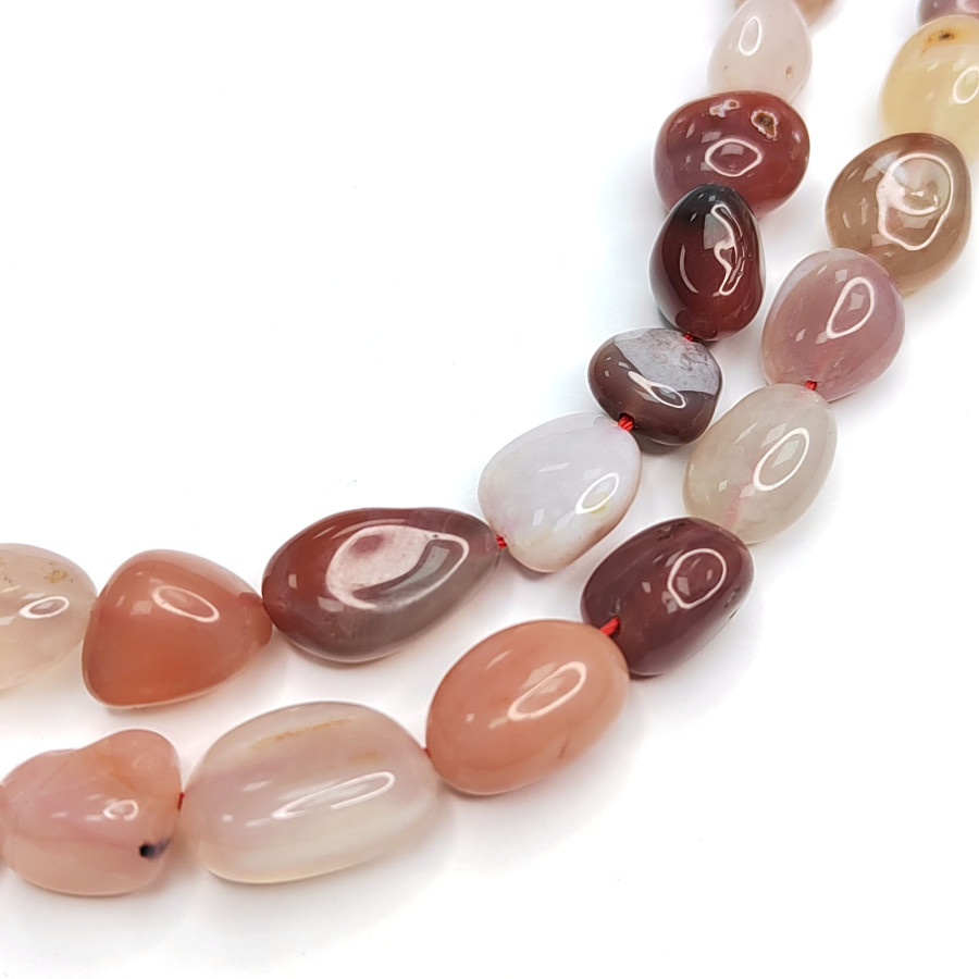 Агат ботсванский натуральный 15х13 мм галтовка