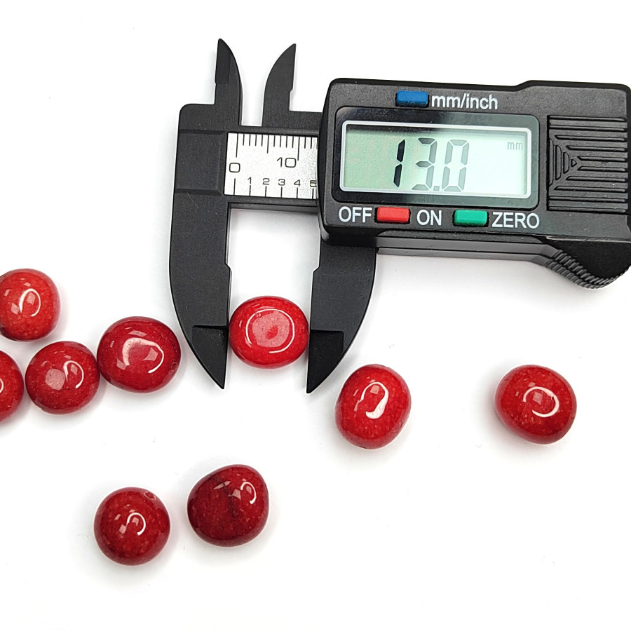 Агат натуральный 13х12 мм галтовка