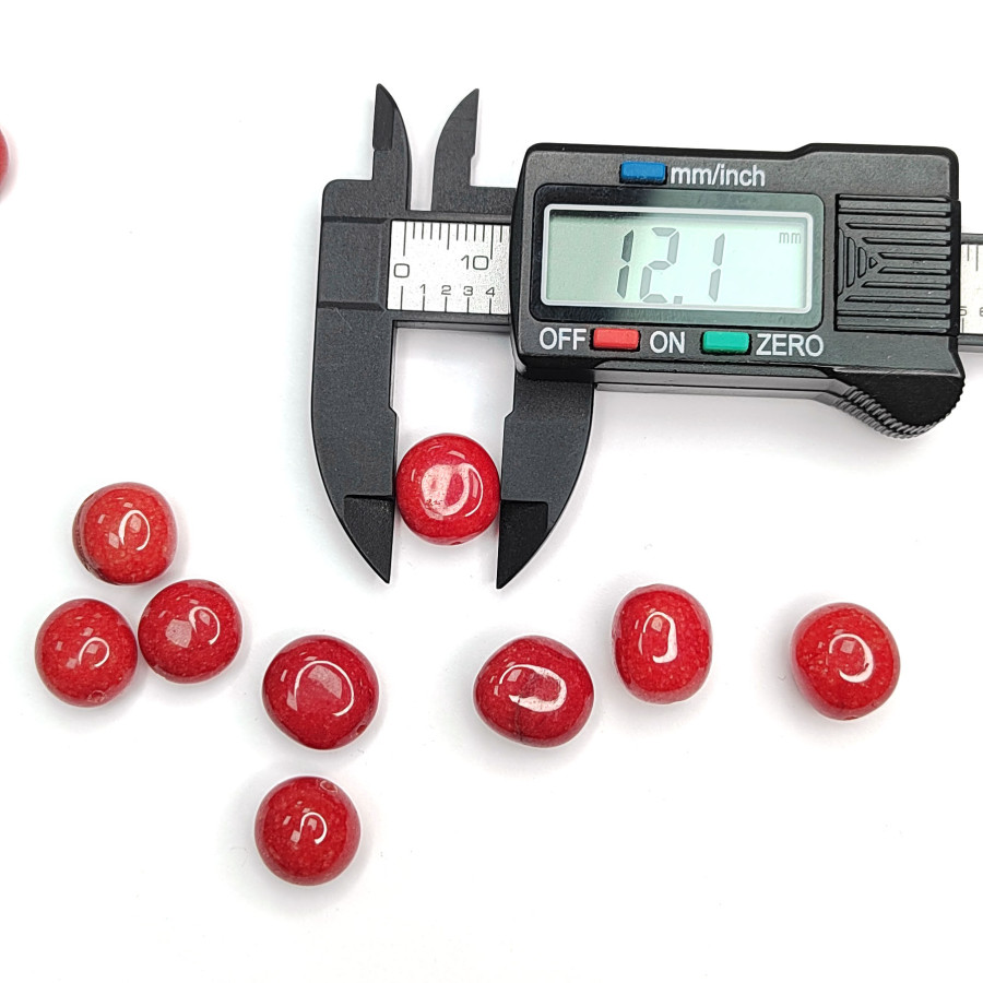 Агат натуральный 13х12 мм галтовка