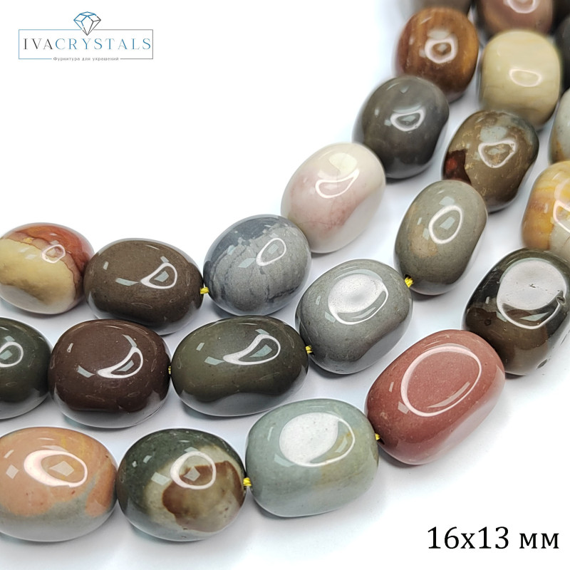 Яшма американская 16х13 мм, натуральный камень