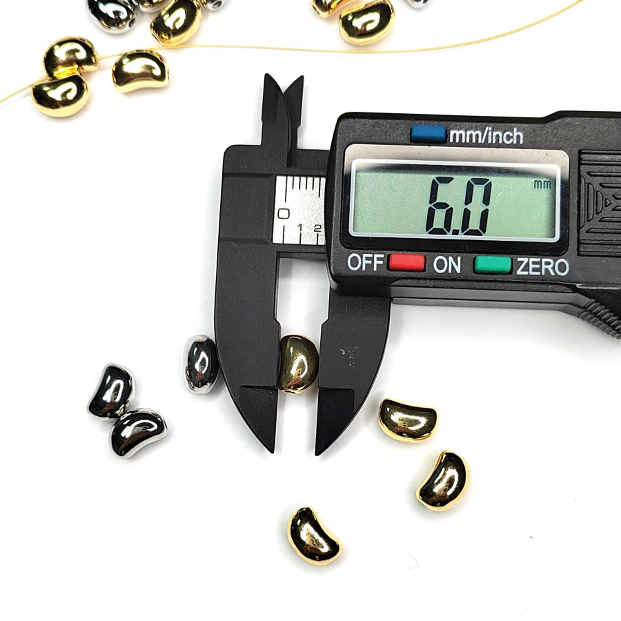 Разделительная бусина Луна (полумесяц) 9х6 мм, штука