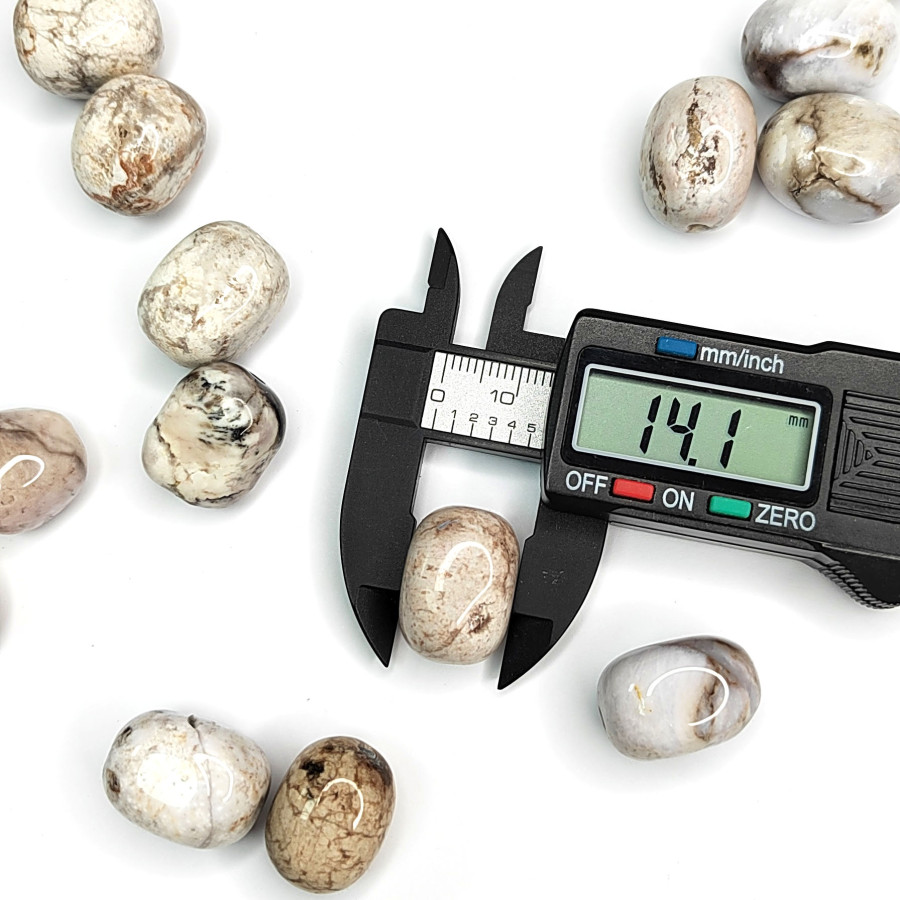 Яшма пейзажная, натуральный камень 20х14 мм