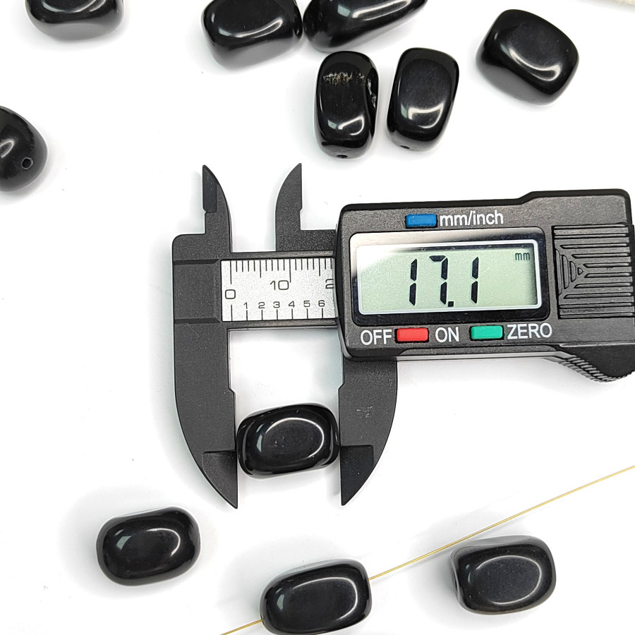 Чёрный обсидиан 17х11 мм