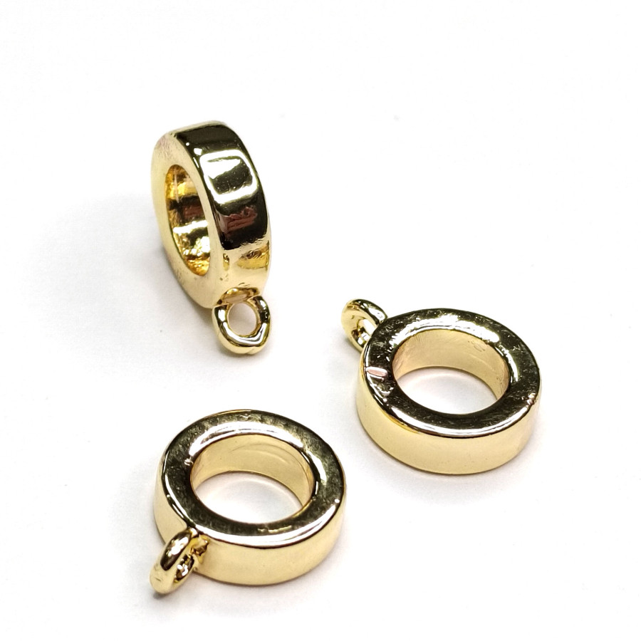 Кольцо - бейл с петелькой 8,6х2,7 мм, штука