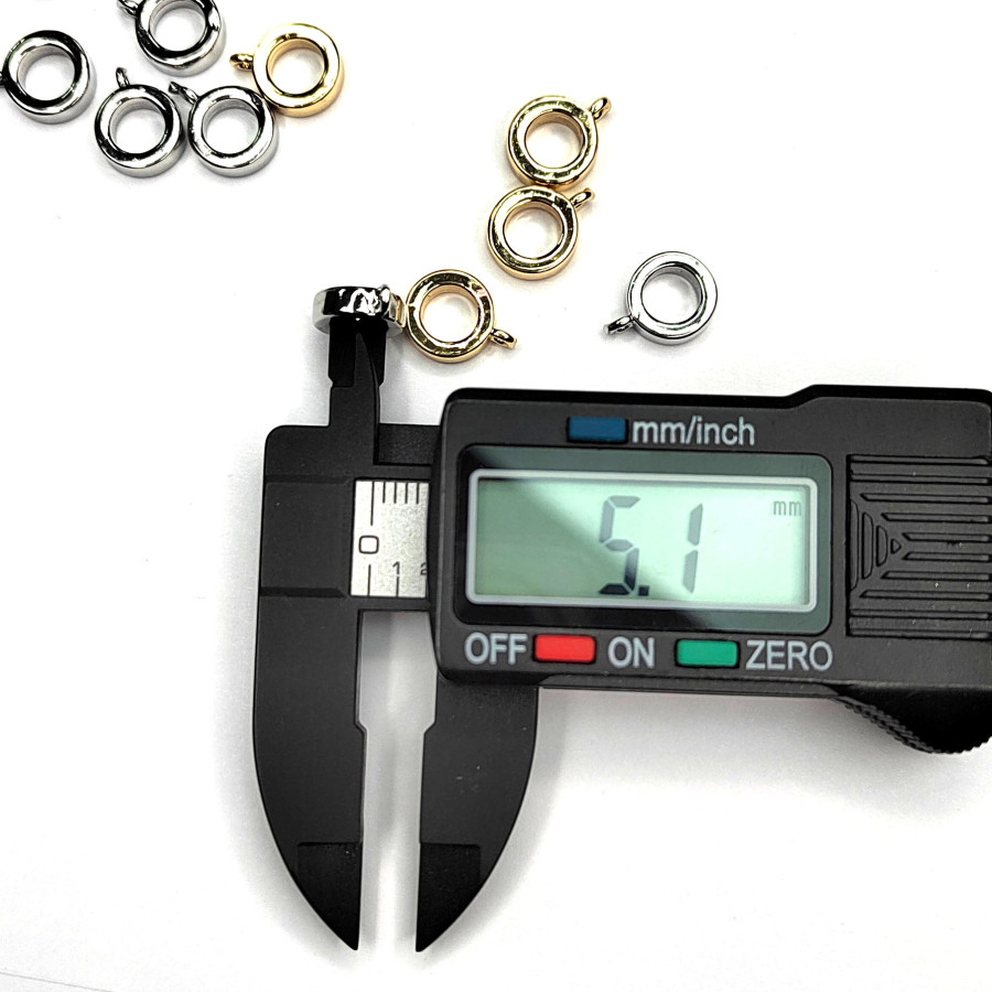 Кольцо - бейл с петелькой 8,6х2,7 мм, штука