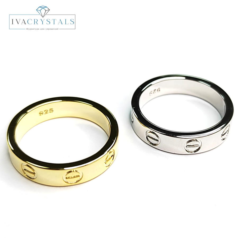 Кольцо 17 мм, ширина 4,4 мм