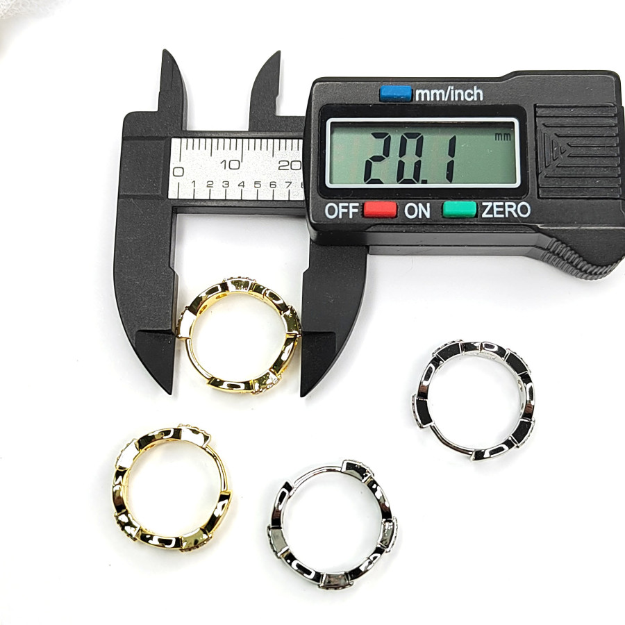 Серьги с застёжкой конго 20х5 мм, пара