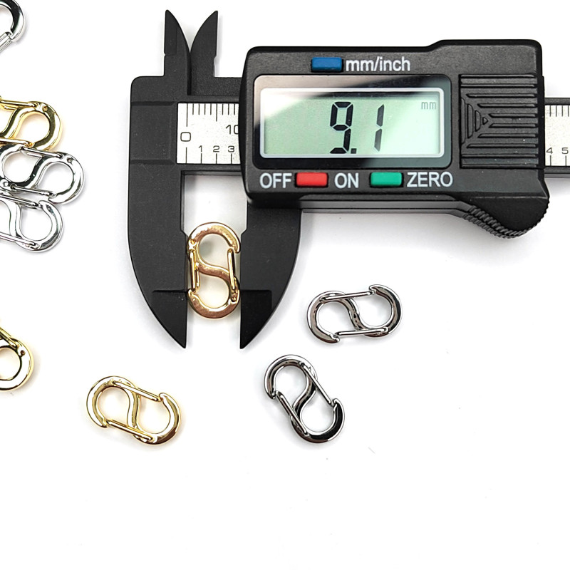 Карабин двусторонний 16х9 мм, открывается с двух сторон