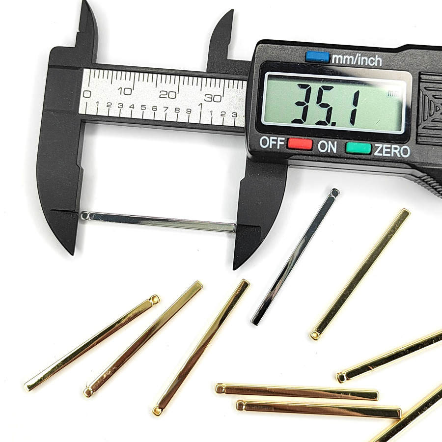 Подвеска палочка 35х2 мм с гранями, штука