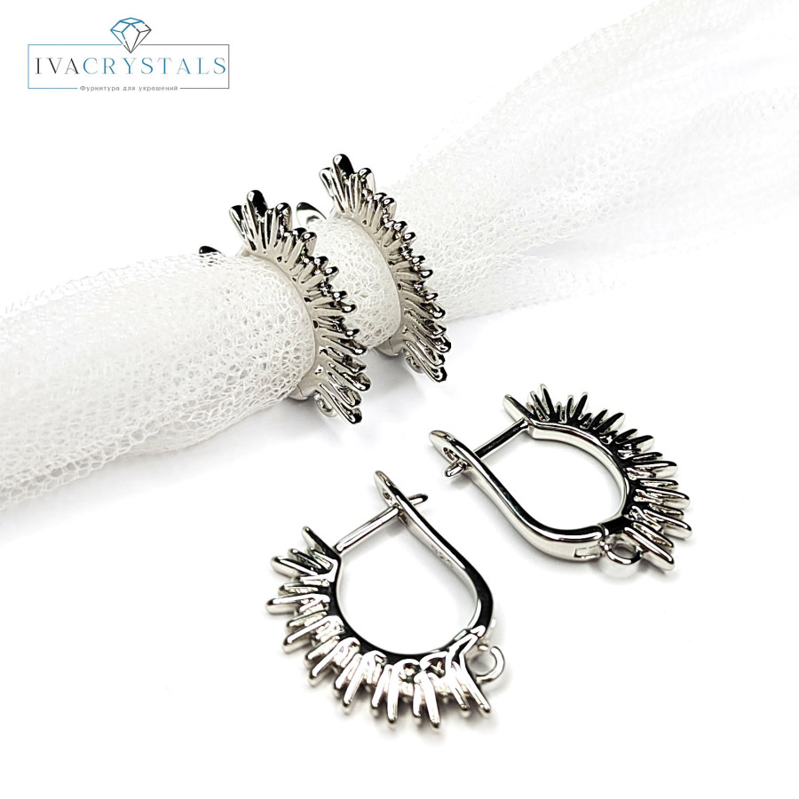 Швензы Ёжики 22х2 мм, пара покрытие Родий