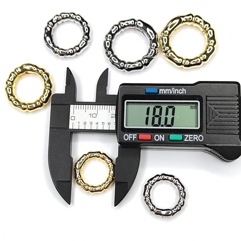 18х3,5 мм Замок карабин круглый "Мятый металл", штука