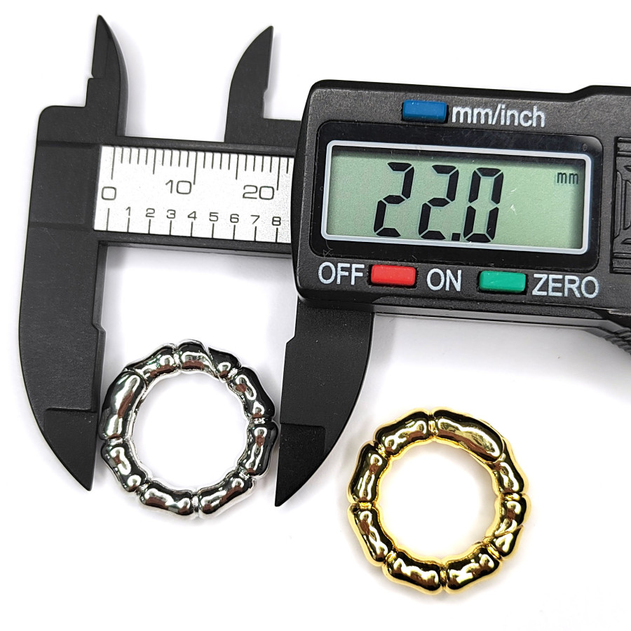 22х4 мм Замок карабин круглый "Мятый металл", штука