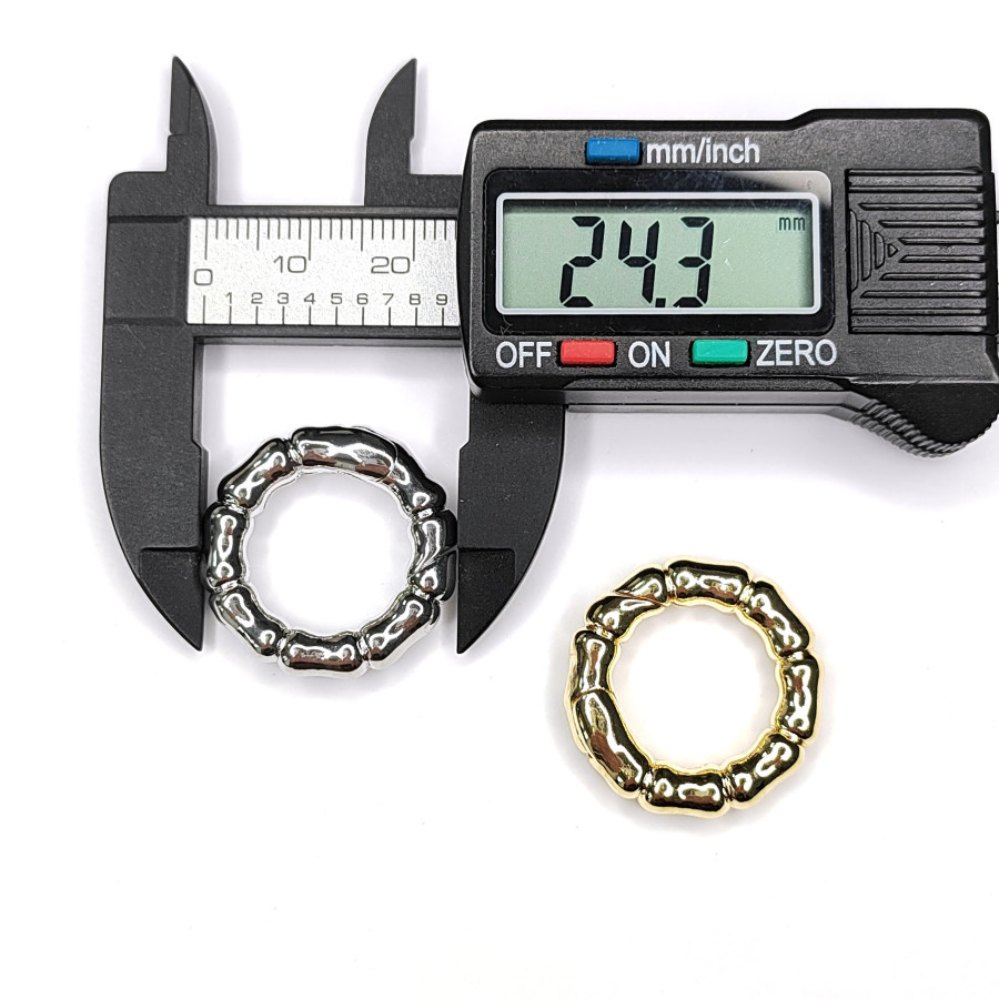 24х5 мм Замок карабин круглый "Мятый металл", штука