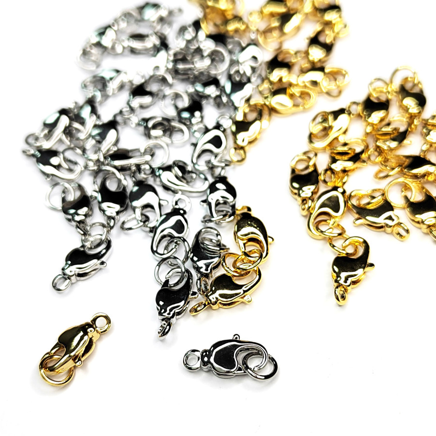 12 мм Замок карабин лобстер с вращающейся концевой частью, штука