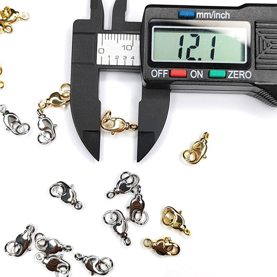 12 мм Замок карабин лобстер с вращающейся концевой частью, штука