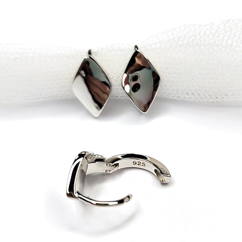 Серьги Ромбики 14х9 мм, пара