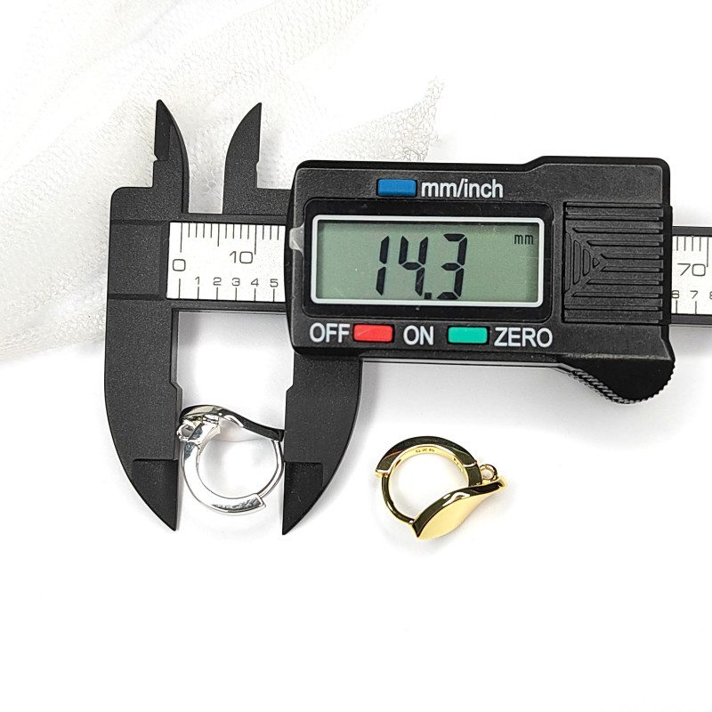 Серьги Ромбики 14х9 мм, пара