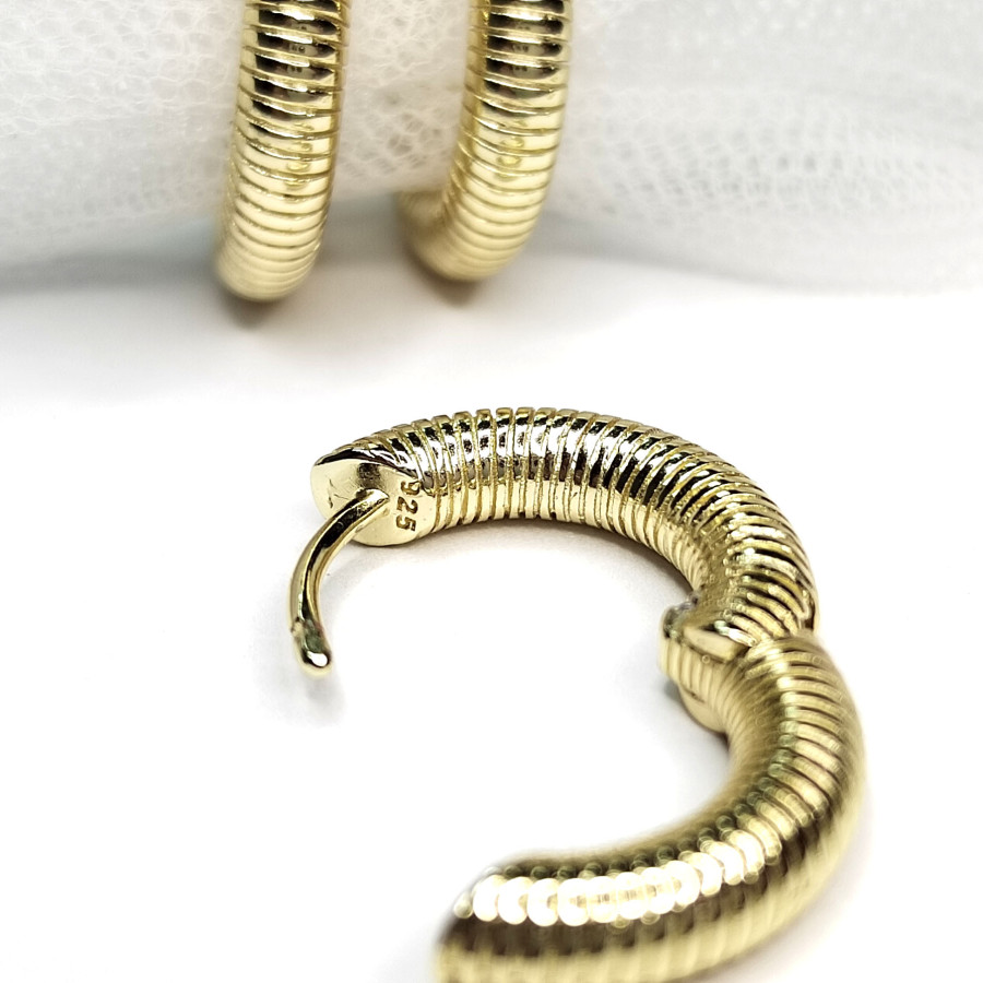 Швензы с застежкой конго 20х4 мм Резные, пара