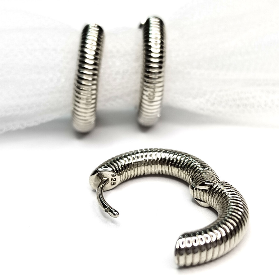 Швензы с застежкой конго 20х4 мм Резные, пара