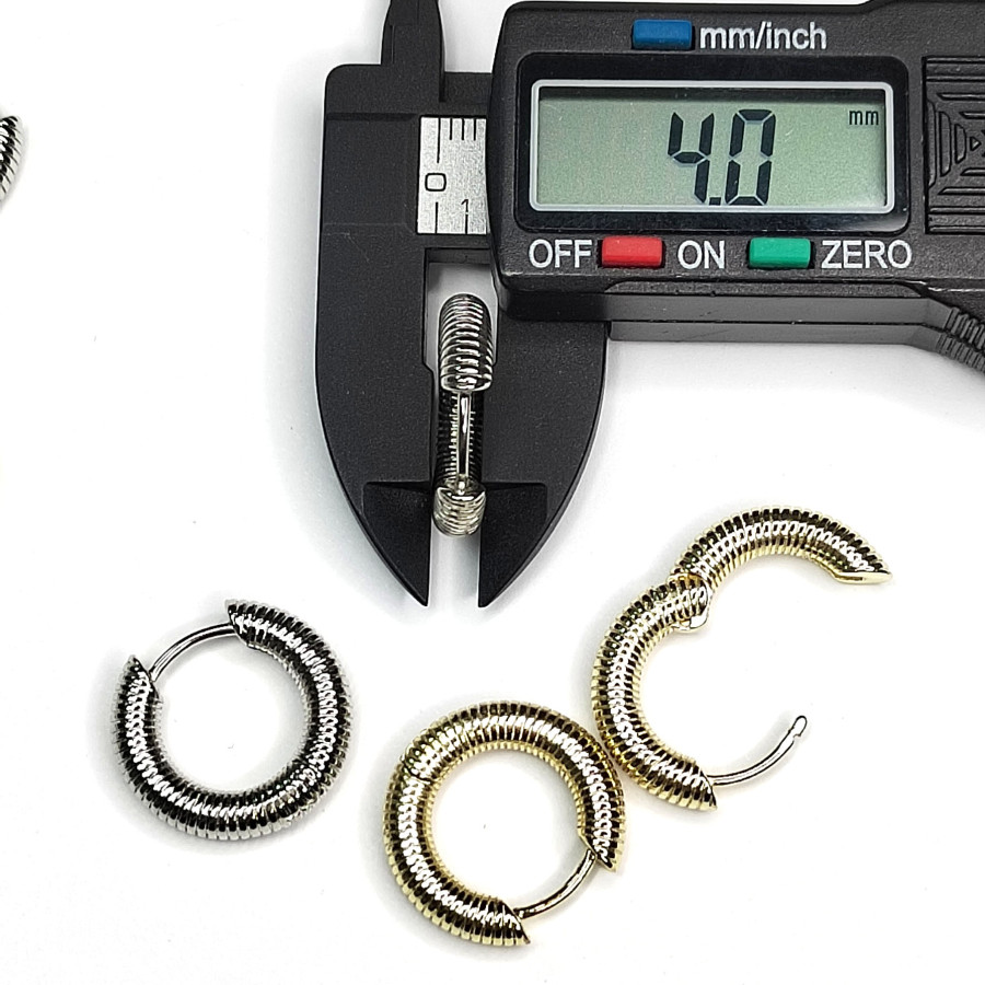 Швензы с застежкой конго 20х4 мм Резные, пара