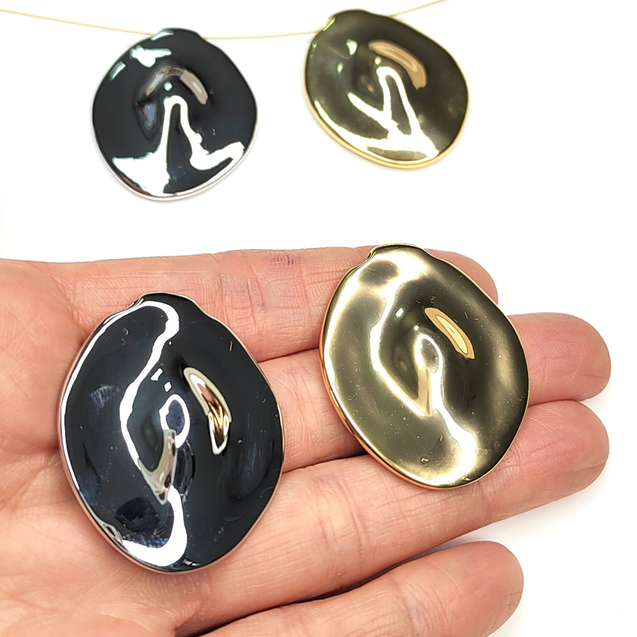 Подвеска крупная 40х32 мм Овал, штука