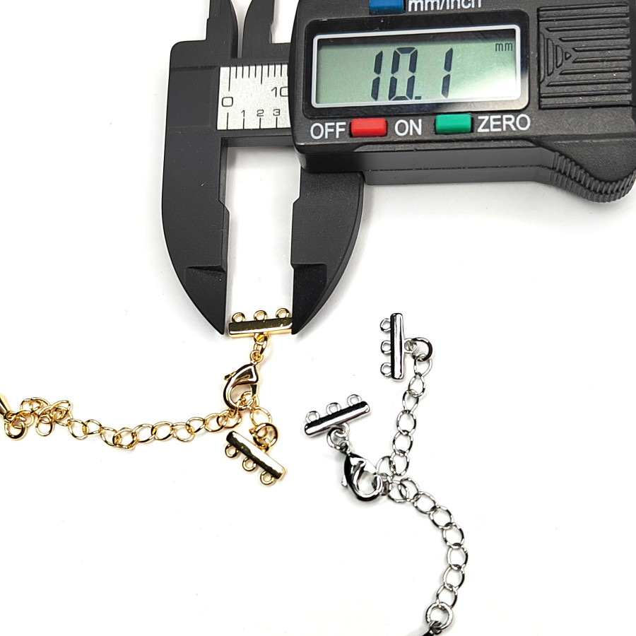 Замочек трехрядный шириной 10 мм, штука