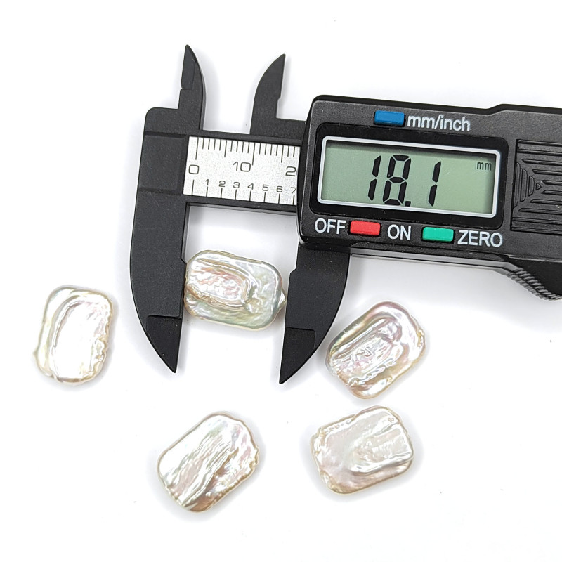 Жемчуг натуральный Кеши 18х12 мм, культивированный, ШТУКА