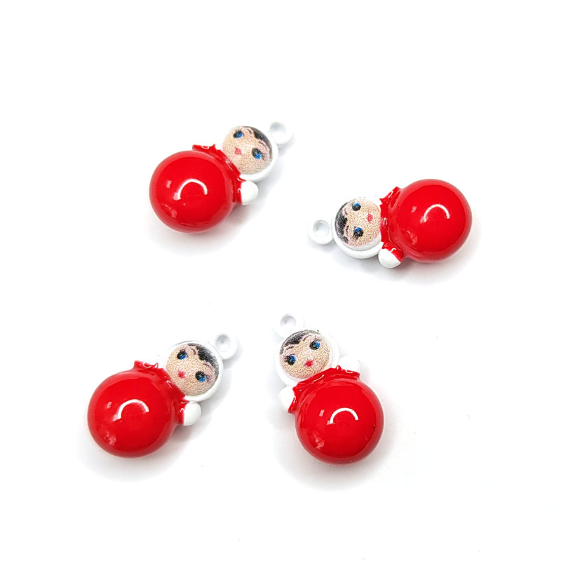 Подвеска Неваляшка 18х10 мм, штука