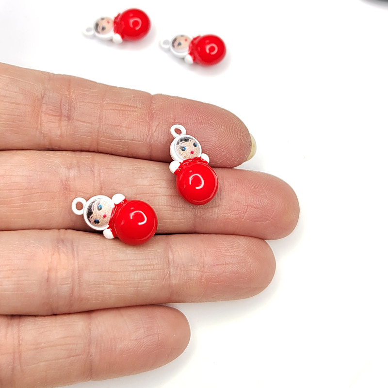 Подвеска Неваляшка 18х10 мм, штука