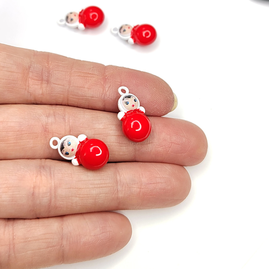 Подвеска Неваляшка 18х10 мм, штука