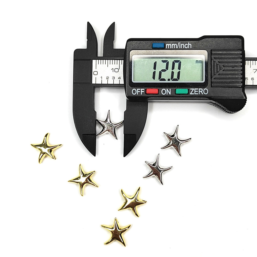 Разделительная бусина Морская звезда 12 мм, ШТУКА