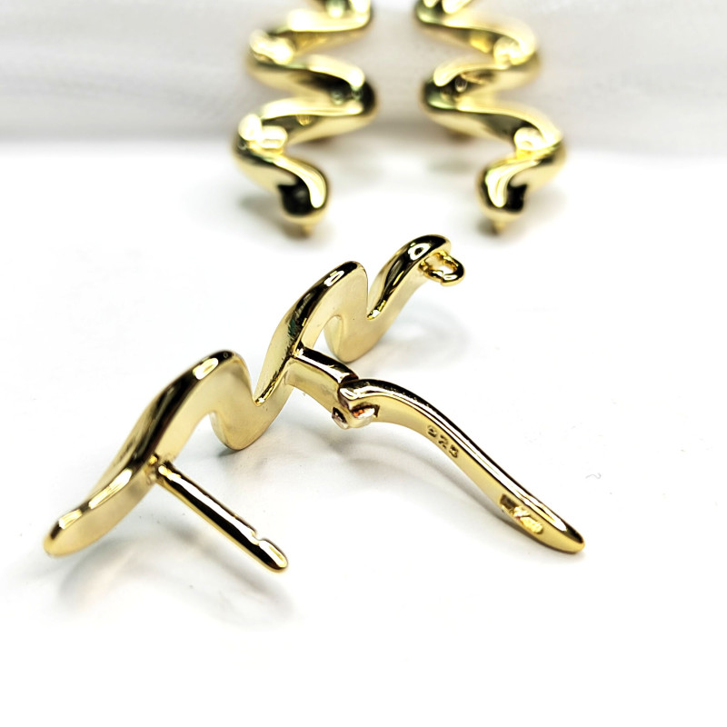 Швензы Змейки (волна) 35х12 мм, пара