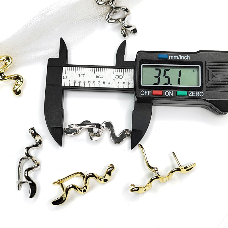 Швензы Змейки (волна) 35х12 мм, пара