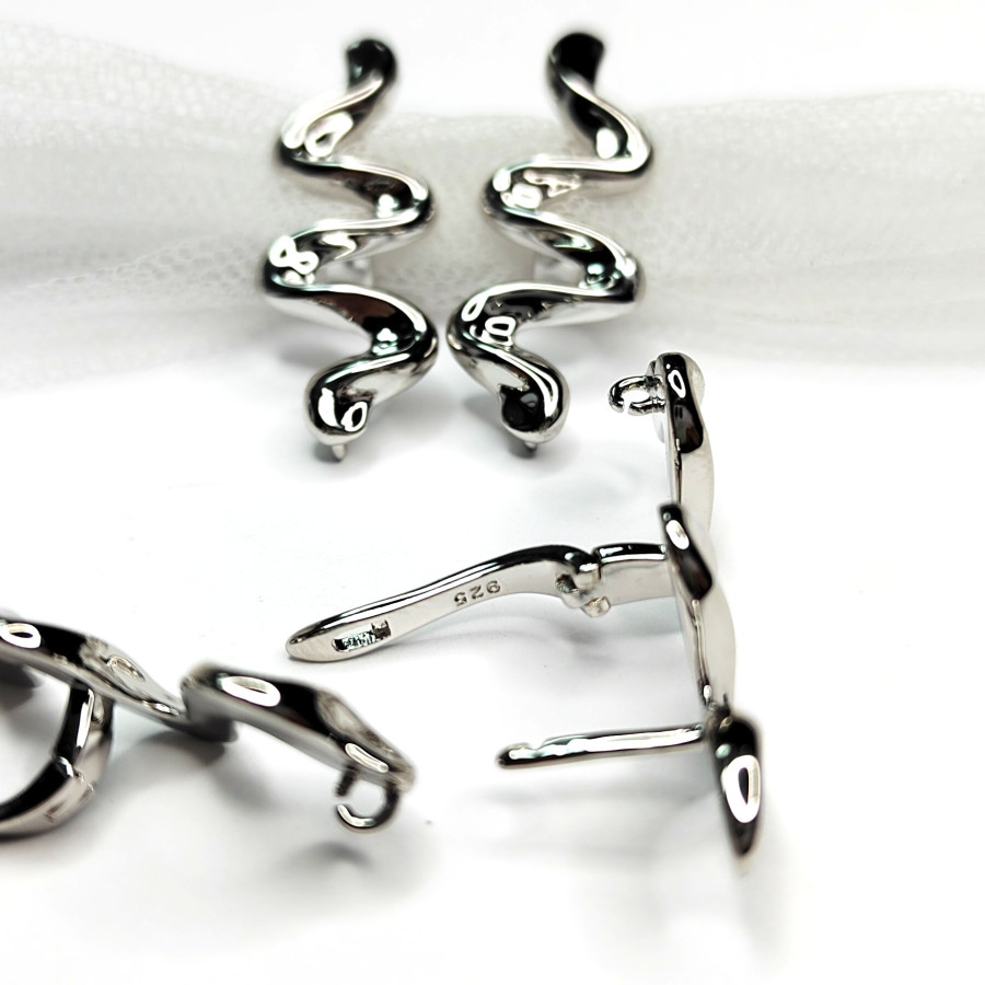 Швензы Змейки (волна) 35х12 мм, пара