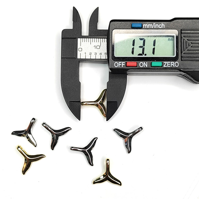 Хвост кита подвеска металлическая 15х13 мм, штука