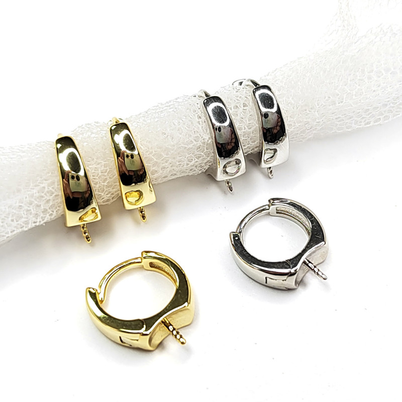 Швензы под вклейку 12 мм, застёжка конго, пара