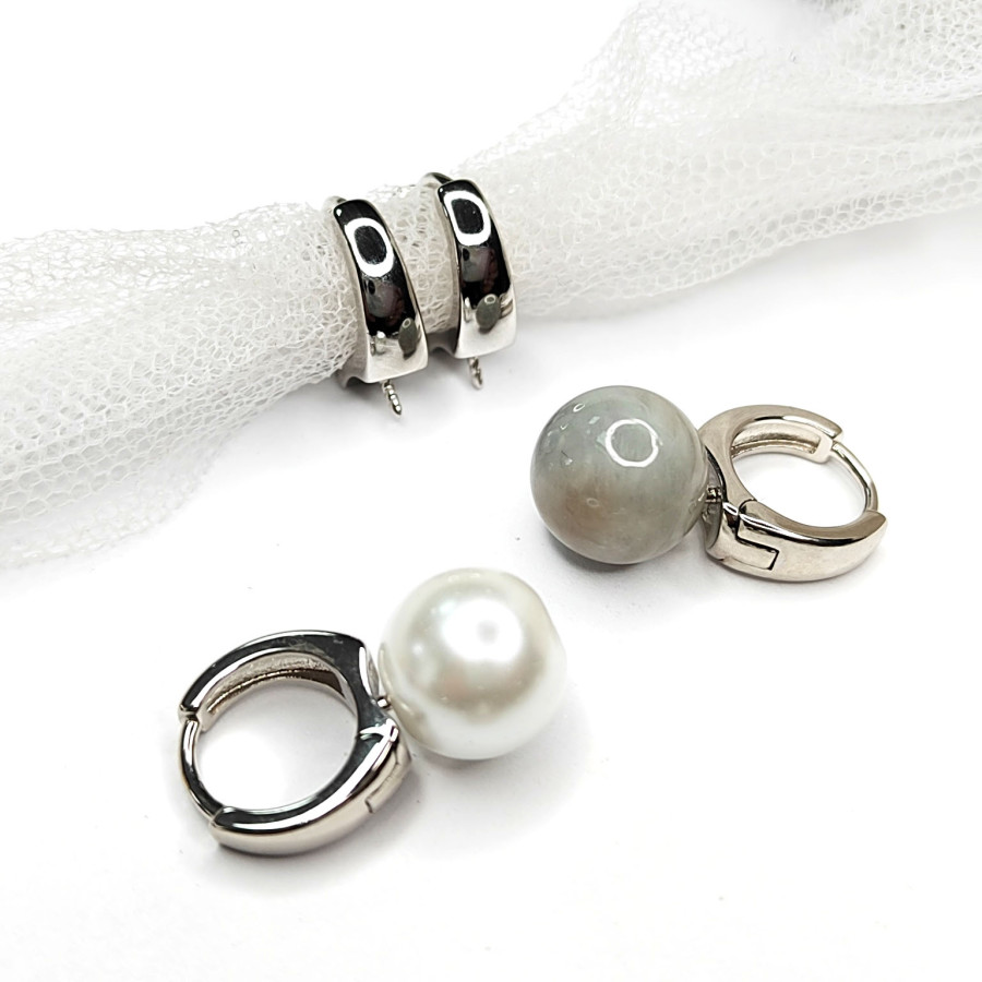 Швензы под вклейку 12 мм, застёжка конго, пара