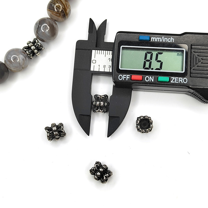 Бусина из нержавеющей стали 9 мм, штука