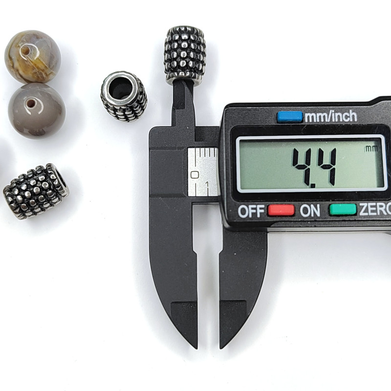 Бусина из нержавеющей стали 12х9,5 мм, штука