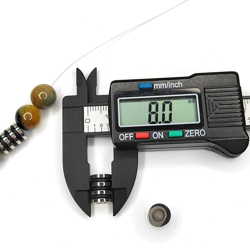 Бусина из нержавеющей стали 10х8 мм, штука