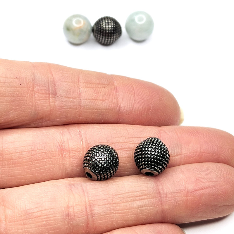 Бусина из нержавеющей стали 9,4 мм, штука