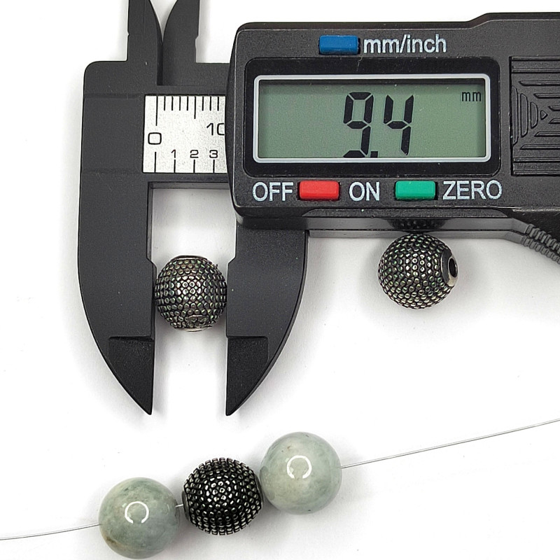 Бусина из нержавеющей стали 9,4 мм, штука