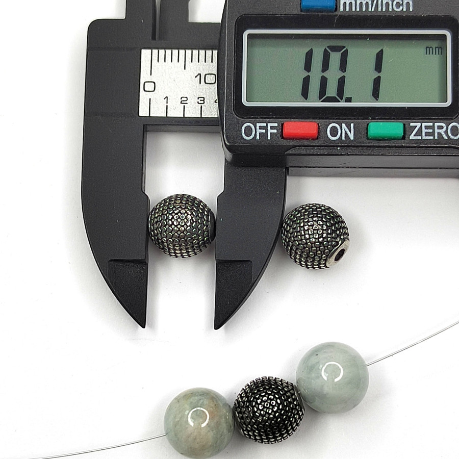 Бусина из нержавеющей стали 9,4 мм, штука