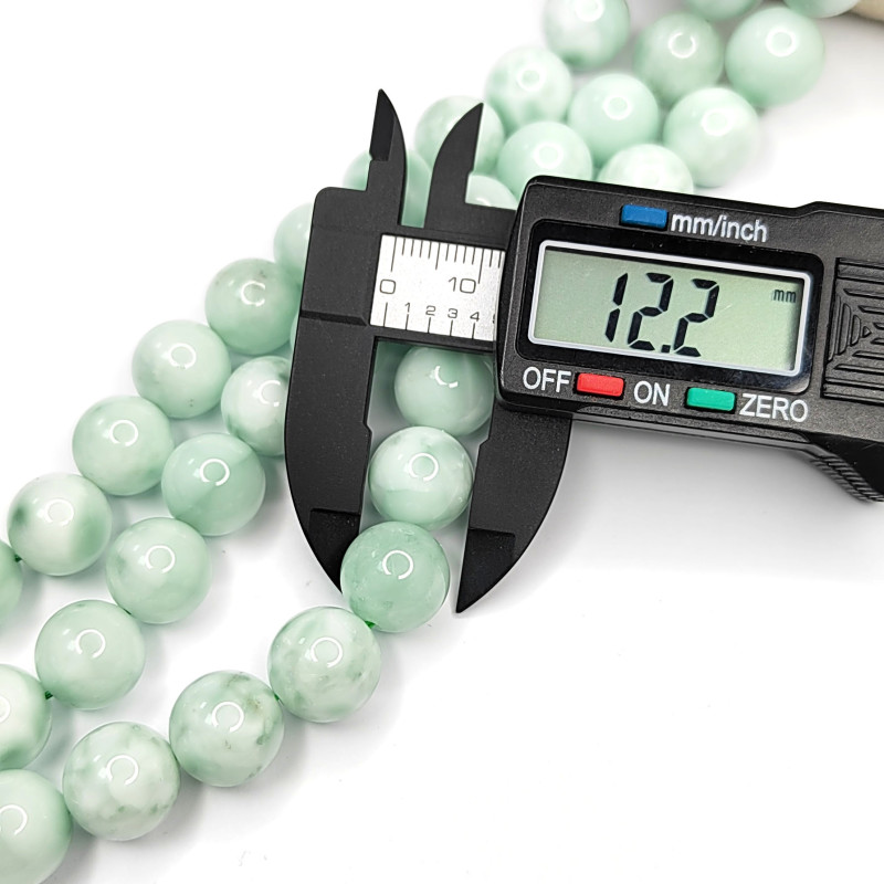 Ангелит натуральный 12 мм, нить 40 см