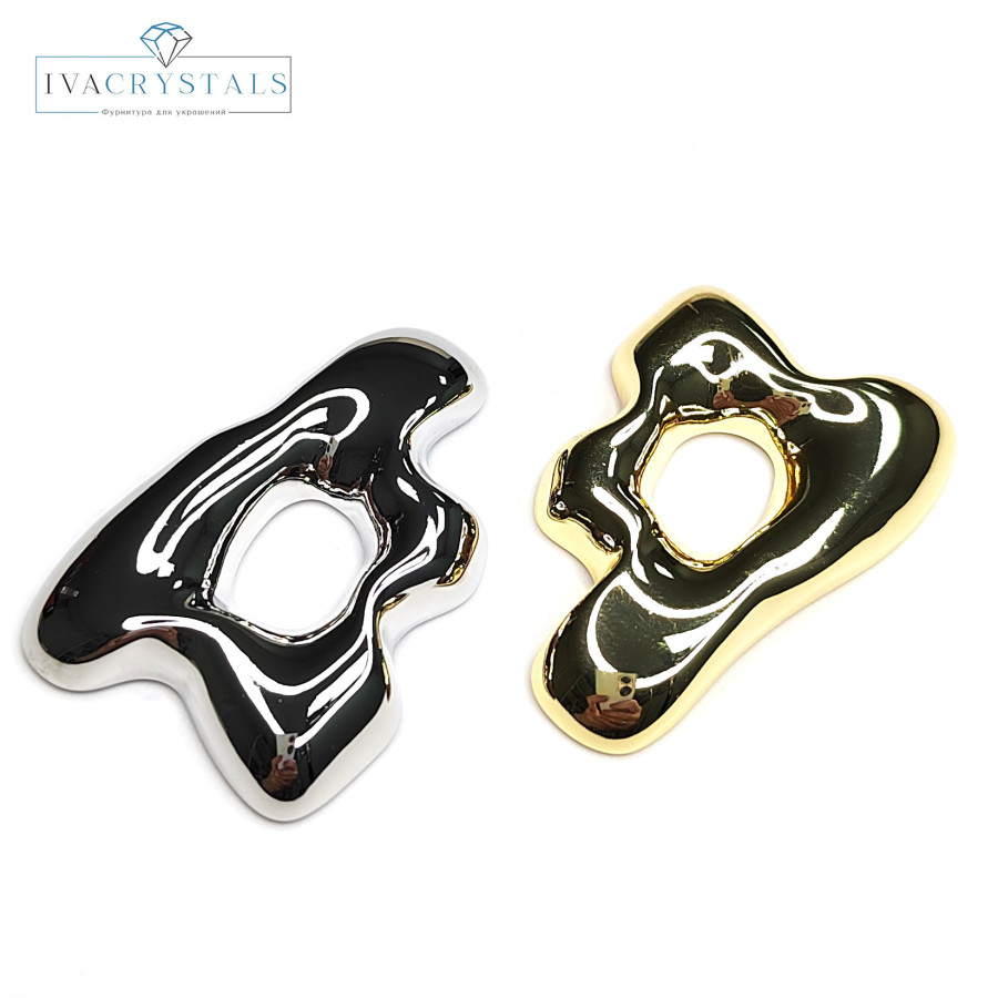 Крупный коннектор 5 см Абстракция, штука