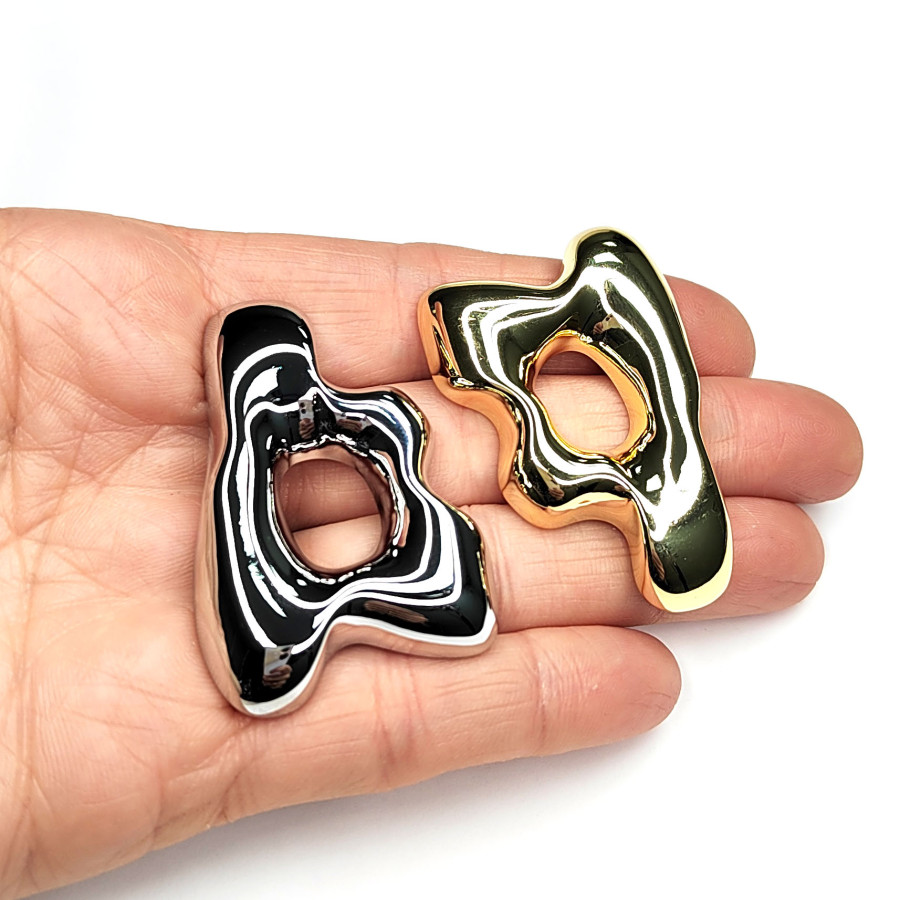 Крупный коннектор 5 см Абстракция, штука